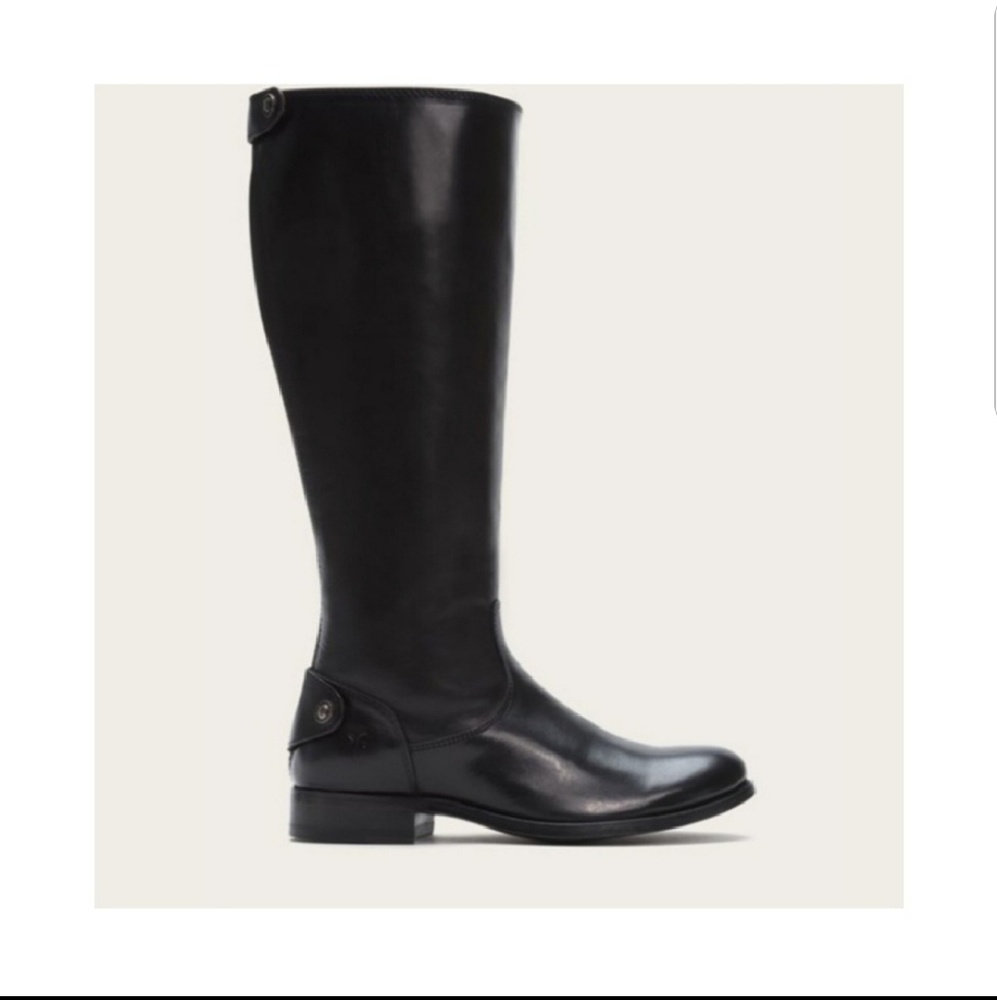 Frye Black Knee-High Leather Boots
